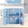 Xiaokeis 2 Pcs Pill Organizer, Travel Pill Organizer, Pocket Pharmacy with 7 Compartments Design, Magnetic Travel Pill Box Pill Dispenser, Portable Medicine Vitamin Holder Container(Blue+Green) view 4