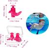 James 2 Pairs Swimming Ear Plugs for Men and Women, with Storage Case, Waterproof Reusable Silicone Ear Plugs for Surfers, Swimmers (Red, One Size) view 3