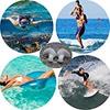 James 2 Pairs Swimming Ear Plugs for Men and Women, with Storage Case, Waterproof Reusable Silicone Ear Plugs for Surfers, Swimmers (Red, One Size) view 4