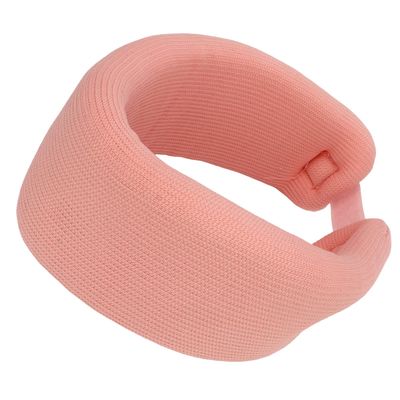 Cervical Brace, 4D High Density Structure, High Elastic Sponge, Adjustable Neck Protector, Pink for Pain Relief (L)