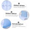 Cabilock 3 pcs Toothbrush head storage box travel container electric toothbrush travel case toothbrush holder wall electric tootbrush travel charger white cover PC storage -mounted view 2