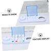 Cabilock 3 pcs Toothbrush head storage box travel container electric toothbrush travel case toothbrush holder wall electric tootbrush travel charger white cover PC storage -mounted view 3