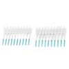 A K Homes -Soft Interdental Brush, 200pcs Silicone Head Safe Floss Toothpick Brush Portable Plaque Removal with Case for Travel for Oral Care Mint Green | view 4