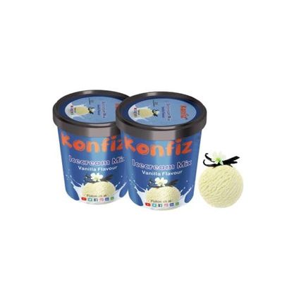 KONFIZ Vanilla Icecream Mix 100gms-Ice cream Mix Powder | For Tasty & Delicious Ice Cream (2 pack)