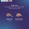 ORACURA Daily Care Combo Water Flosser OC150 White & Sonic Lite Battery Operated Electric Toothbrush SB100 Green view 4