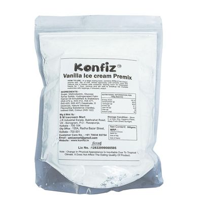 KONFIZ Vanilla Icecream Mix 500gms-Ice cream Mix Powder | For Tasty & Delicious Ice Cream 100g