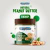HandySpoon Natural Peanut Butter Creamy 340g | No Added Preservatives | 100% Roasted Peanuts | No Salt & Sugar Added - Unsweetened, Gluten-Free | Zero Trans-Fat | Healthy Nut Spread (Creamy) view 4