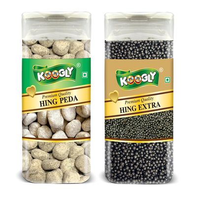 KOOGLY HING PEDA + HING EXTRA - HEALTHY DIGESTIVE | Digestive & Tasty Mouth Freshener | Hygienically Packed Traditional Pachak