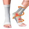dskiley Neuropathy Socks - Compression Socks for Men Women - Ankle Sleeve Compression Support Brace for Relief of Plantar Fasciitis Achilles Tendonitis Foot Pain (White,L/XL) view 1