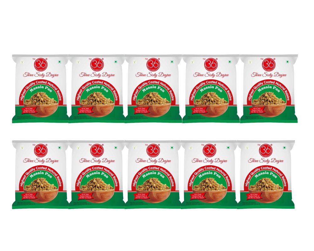 360 Sweet Masala Pan Raisins Pouches | Tasty & Nutritious | Sweet Raisins | Natural Power House| 30 x 10 Packs = 300 Grams