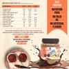 FIT MUSCLES Chocolate Peanut Butter Crunchy, Roasted Peanuts, Chocolate paste - Brown Sugar - Sea salt, 24 g Protein, Gluten Free, 100% Organic Plant based Peanut Butter Crunchy (550 G) view 2