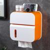 bosig Tissue Box Cover Rectangular Waterproof Wall-Mounted Non-Perforated Tissue Box, ABS Material, Suitable for All Kinds of Pumping Paper, Toilet Paper, Roll view 1