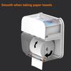bosig Tissue Box Cover Rectangular Waterproof Wall-Mounted Non-Perforated Tissue Box, ABS Material, Suitable for All Kinds of Pumping Paper, Toilet Paper, Roll view 4