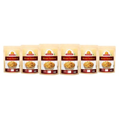 Ghotaram Gujarati Mix | Gujarati Namkeen | Spicy & Sweet in Flavour | Natural Flavouring Agent | Tea- Time Munchies to Spend Time with Family | Ready to eat Occasion Festival Namkeen-900g*6Pack