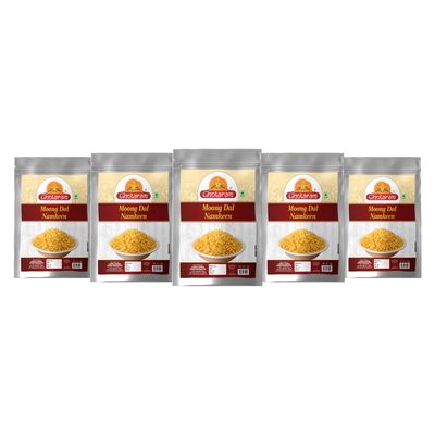 Ghotaram Daryaganj Special Organic Salted Moong Dal Namkeen | Salty Moong Dal | Organic Namkeen | Fried in Cold Pressed Groundnut Oil | Healthy Indian Snacks | No Preservatives-1Kg*5Pack