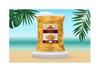 Ghotaram Moong Dal Snacks Namkeen Salty Mung Snacks Tea Time Snacks | Plain Moong Mung Dal Namkeen Snack | Bachcho Ka Favourite Healthy Snack | Made with Healthy Ground Nut Oil-900g*5Pack view 3