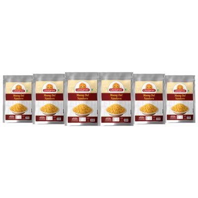 Ghotaram Daryaganj Special Organic Salted Moong Dal Namkeen | Salty Moong Dal | Organic Namkeen | Fried in Cold Pressed Groundnut Oil | Healthy Indian Snacks | No Preservatives-1Kg*6Pack