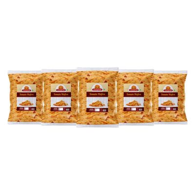 Ghotaram Jammu Kufri Wafers Original Style Chilli Sprinkled, Potato Chips Wafers Chips Fried Potato Chips Wafers Indian Snacks Namkeen | Crispy Light Healthy Party Savoury Snack-1Kg*5Pack