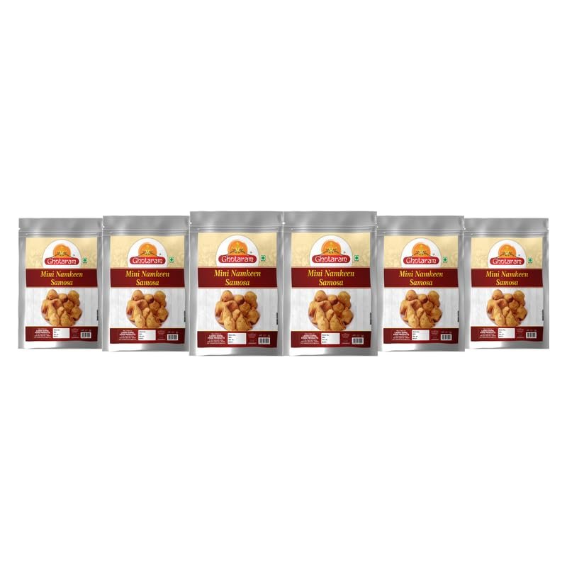 Ghotaram Homemade Moong Dal Samosa||Baked Mung Dal Namkeen Snack||Chatpata Moong Dal Masala Samosa||Mini Samosa||Bachcho Ka Favourite Tasty Yummy Snack-1Kg*6Pack
