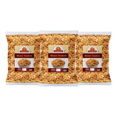 Ghotaram Namkeen - Bombay Mixture Cornflake Aloo Bhujia Bhujiya Dry Fruit Chivda Mixture Mix Namkeen | All Time Favourite Tasty Yummy Healthy Snack Festive Season Ready to eat Snack-900g*3Pack