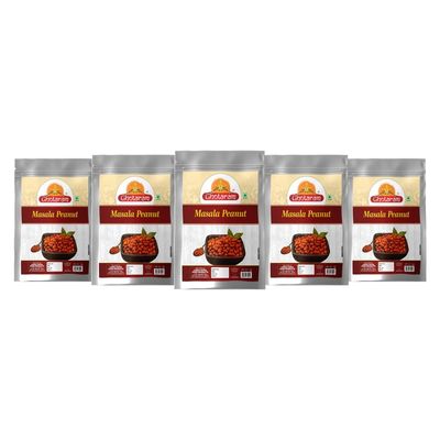 Ghotaram Authentic Bikaner Fried Peanut/Namkeen Fried Salted Peanut/Spicy Peanuts/Special Fried Peanuts/Fried Masala Mungfali/Groundnut/Singdana/Fried Salted Peanut Snack-1Kg*5Pack