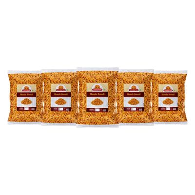 Ghotaram Mallani Shahi Tikhi Nukti | Masala Nukti Chatpata Nugra Nugre | Masala Boondi Kurmure Murmure | Masala Boondi for Raita | Spicy Masala Bundi for Raita Dahi Bhalla Chaat-900g*5Pack
