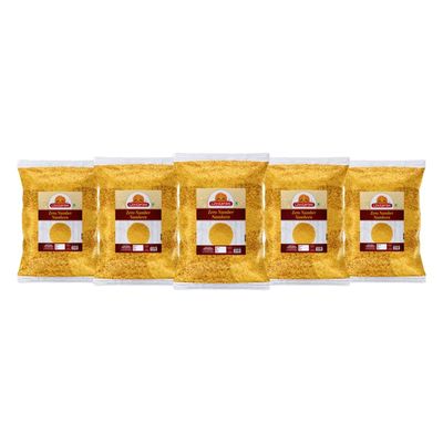 Ghotaram Namkeen Zero Namkeen (Chat Papdi) Sev - Indore Special, Crispy and Non Spicy (Nylon Sev) - Zero Number Sev Fiki SEV Barik Sev Dahi Chaat Pani Puri Sev Papdi sprinkler sev-900g*5Pack