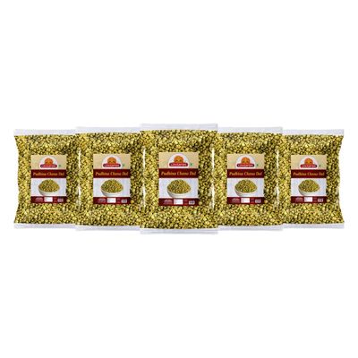 Ghotaram Roasted Chana Dal Nimbu Pudina Chana Dal | Roasted Nimbu Pudina Masala Chana Dal | Nimbu Pudina Chana Gluten Free, Vegan Snack Spicy Namkeen Anytime Savoury Snack-900g*5Pack