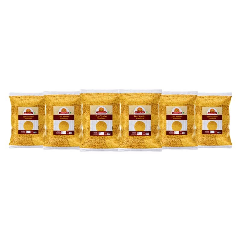 Ghotaram Organic Nylon Sev||Bhel Namkeen Sev||Bhel Chaat Sevpuri Papdi Sev Namkeen Indian Snack (Non Spicy)||Pure Besan Namkeen Snacks||Barik Sev Sev Puri Bhel Puri Sev Fine Sev-900g*6Pack