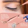 AVXIGO FIELD Professional 90-Degree Precision Tweezer for Eyelash Extensions (Baby Pink), Diamond Grip Fiber Tip Lash Tweezer Stainless Steel - Complete with Mascara Brush, Storage Box and Tube Case view 2