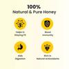 Madhom - Ginger Infused Honey - 350gm | 100% Pure & Natural Raw Honey | Honey Infused with Fresh Ginger Extracts | No Sugar Added | Raw, Unprocessed Honey (Ginger Infused Honey) view 4