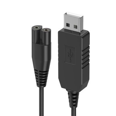 IIYL Charger Cord Replacement for Waterpik Water Flosser WP360 WP462 WP450 WF13 WP100 Water Flosser, USB Charging Cable (Black)
