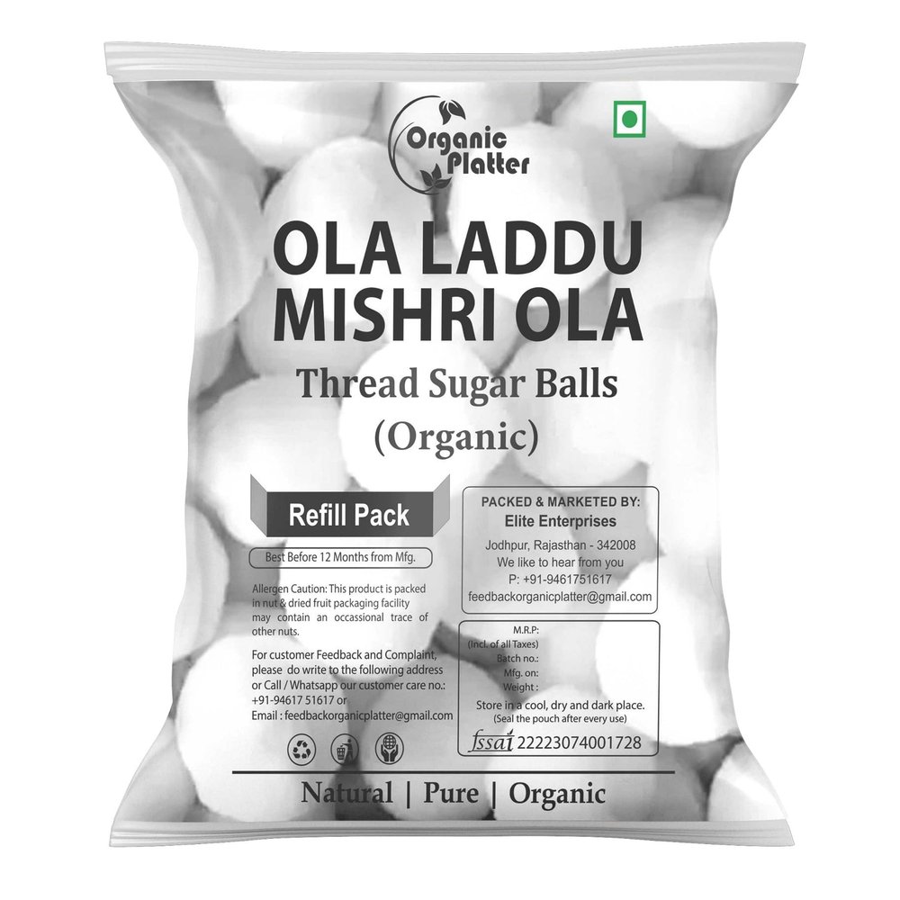 Ola Laddu | Ayurvedic Mishri Ola | Mishri Powder Ball | Ladu Ladoo Sugar | Sugar Balls | Shakkar Laddu | Shakkar Gola (Refill) (2100gm)