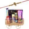 SFU E Com Combo Of Chocolates With Yummy Dark Fantsy Choco Fills | Rakhi Chocolate for Brother | Ganesh ji Rakhi With Chocolates | Roli, Chawal, Chandan, Misri | 683 view 1