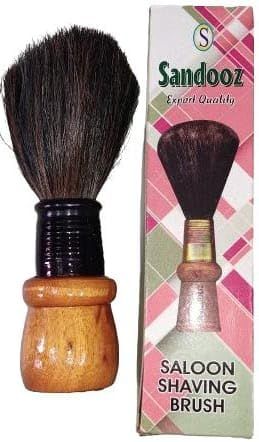 PasCom Wood Shaving Brush with Ultra Soft & Absorbent Bristles & Long Handle for Men, Multicolour