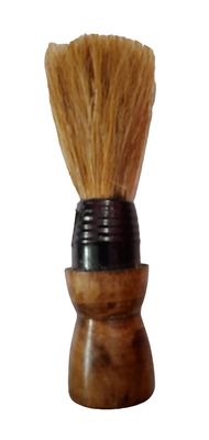 PasCom Wood Shaving Brush with Ultra Soft & Absorbent Bristles & Long Handle for Men, Dark Brown