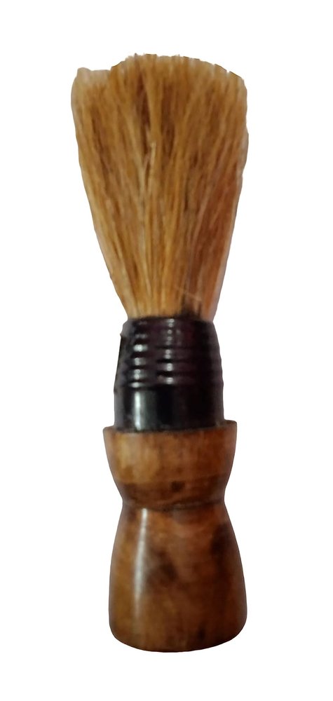 PasCom Wood Shaving Brush with Ultra Soft & Absorbent Bristles & Long Handle for Men, Dark Brown