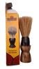 PasCom Wood Shaving Brush with Ultra Soft & Absorbent Bristles & Long Handle for Men, Dark Brown view 2