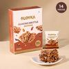 LOYKA Almond Brittle Combo-Gold(14 Pcs)&Brownie(14 Pcs) Any-Time Snack Choco&Nut Dryfruit Delicacy Roasted California Almonds(40%),Dark Choco,Salted Caramel,Crunchy Brownie Gift,408 Grams view 3