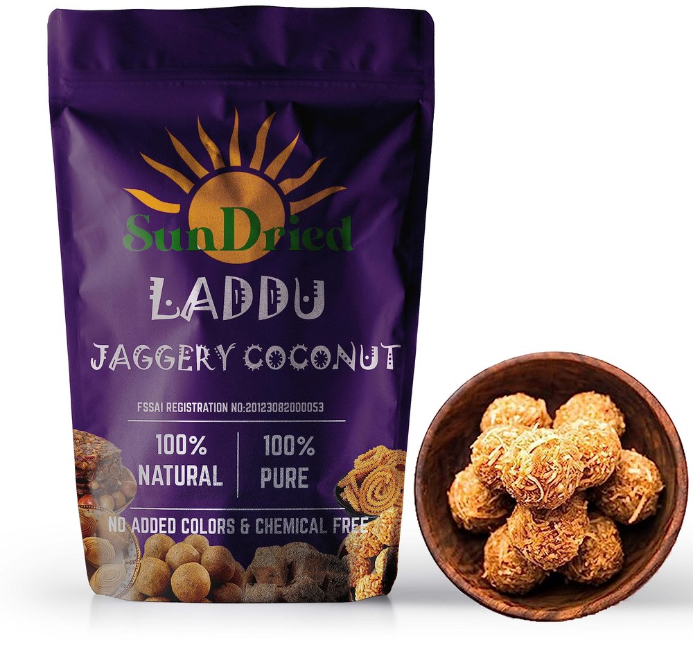 Coconut Jaggery Laddu | Bellam Kobbari Laddu | Coconut Balls | Kobbari Ladoo - 250grams