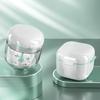 Mouth Guard Case, Leakage Free Pretty Design Portable Clean Storage Denture Box PP with Brush for Outdoor (White) view 4