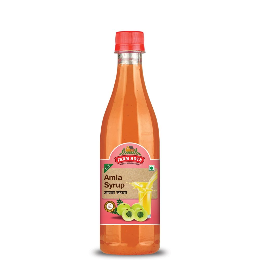 Farm Hots Amla Syrup/Sharbat (Indian Gooseberry Syrup), 500 ml