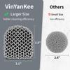 Cast Iron Scrubber with Pan Scraper, 316 Chainmail Scrubber, Upgraded Chain Mail Scrubber Sponge, Cast Iron Cleaner for Grill Pan Skillet Wok Carbon Steel, Dutch Oven Metal Brush Cleaning Kit, Black view 3