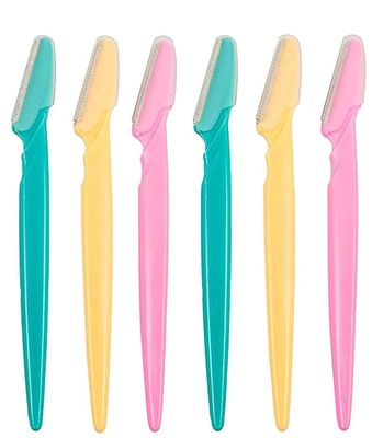 Delightfull Wears Reusable Face Razor | Eyebrow & Facial Hair Removal Razor | Safe & Pain free Remover | Pack of 6 Razors