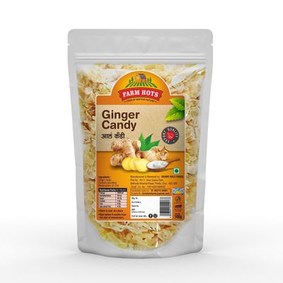 Farm Hots Ginger Candy (Dried and sweetned) 100 Grams