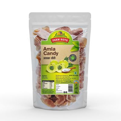 Farm Hots Amla Candy/ Awala Candy (Indian Gooseberry) Sweet,100 Grams Pack