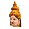 SRI YAGNAA - 8 Inches Skin Colour Lakshmi Face - Varalakshmi Face for Pooja - Skin Varalaxmi Amman Face (F-3) view 2
