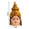 SRI YAGNAA - 8 Inches Skin Colour Lakshmi Face - Varalakshmi Face for Pooja - Skin Varalaxmi Amman Face (F-3) view 3