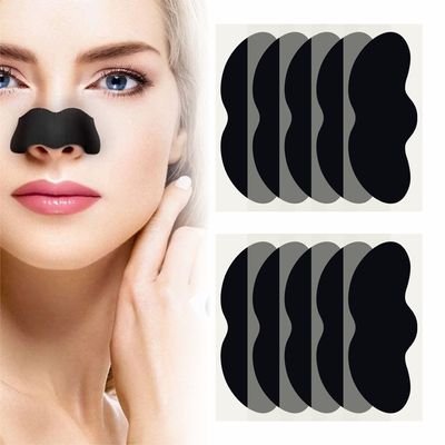 eyurva Anti-Blackhead Charcoal Nose Strips, Charcoal Acne Blackhead Removal Nose Mask Cleaning Peel Off Nose Sticker, 10pc