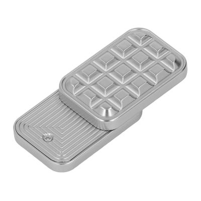 Brick Haptic Slider, Funny Haptic Slider for Travel (Silver)
